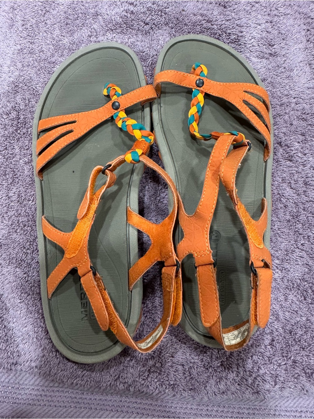 Merrell Enoki Twist Strappy Sandals Orange (CL-5)